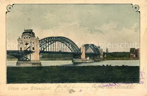 Duesseldorf Neue Rheinbruecke Duesseldorf