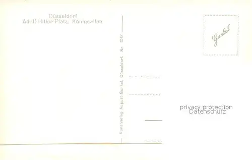 Duesseldorf Platz Stadtgraben Koenigsallee Duesseldorf