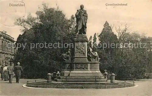 Duesseldorf Corneliusdenkmal Statue Duesseldorf