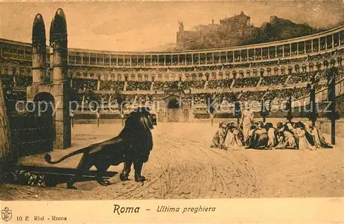 Roma_Rom Ultima preghiera Arena Loewe Kuenstlerkarte Roma_Rom