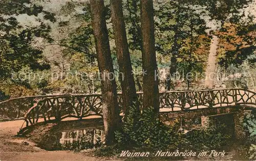 Weimar_Thueringen Naturbruecke im Park Weimar Thueringen