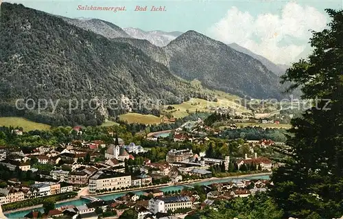 Bad_Ischl_Salzkammergut Gesamtansicht mit Alpenpanorama Bad_Ischl_Salzkammergut