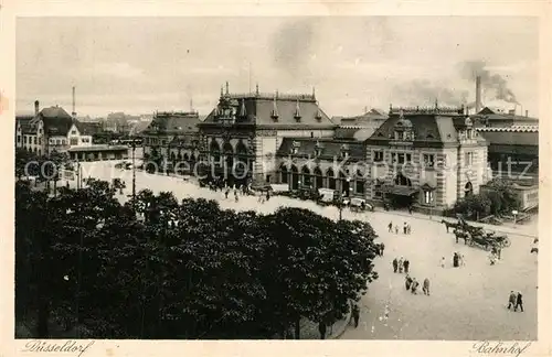 Duesseldorf Bahnhof Kupfertiefdruck Duesseldorf