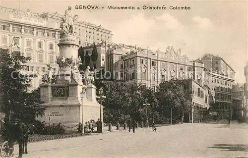 Genova_Genua_Liguria Monumento a Cristoforo Colombo Genova_Genua_Liguria
