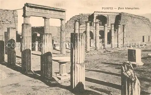 Pompei Foro triangolare Ruine Antike Staette Pompei