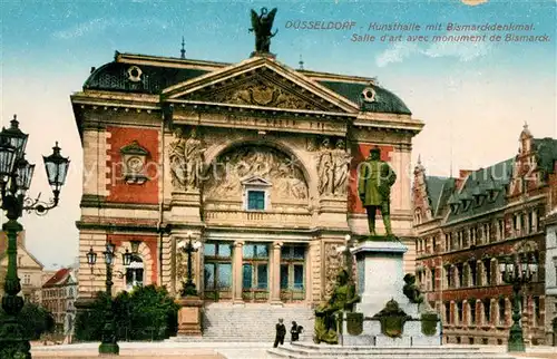 Duesseldorf Kunsthalle Bismarckdenkmal Statue Duesseldorf