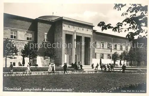 Duesseldorf Grosse Ausstellung Gesolei umgebaute Kunstpalastfassade Duesseldorf