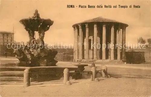 Roma_Rom Piazza Bocca della Verta col Tempio di Vesta Roma_Rom