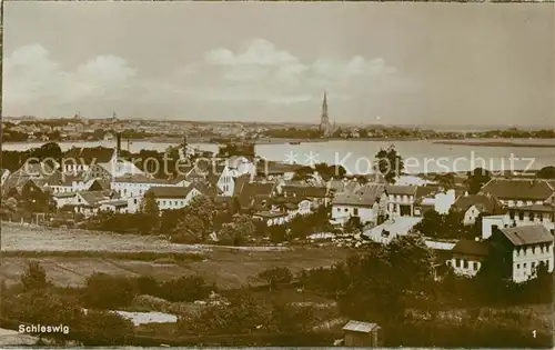 Schleswig_Holstein Panorama Blick ueber die Schlei Schleswig_Holstein