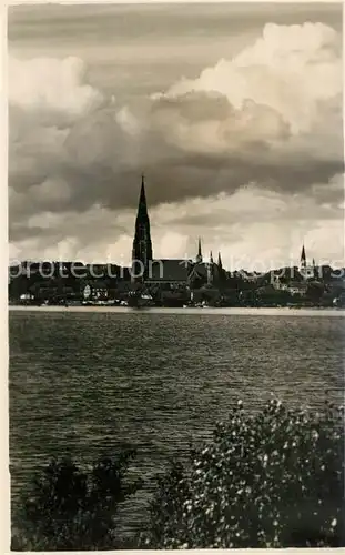 Schleswig_Holstein Partie an der Schlei Blick zur Kirche Schleswig_Holstein