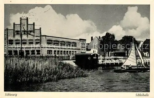 Schleswig_Holstein Schleihalle Segelboot Schleswig_Holstein