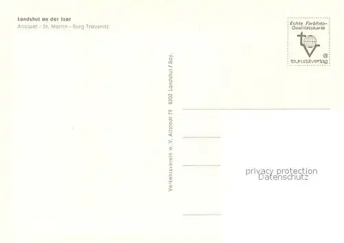 AK / Ansichtskarte Landshut_Isar St Martin Burg Trausnitz Landshut Isar