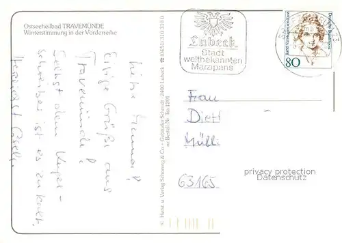 AK / Ansichtskarte Travemuende_Ostseebad  Travemuende_Ostseebad