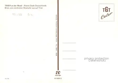 AK / Ansichtskarte Trier  Trier