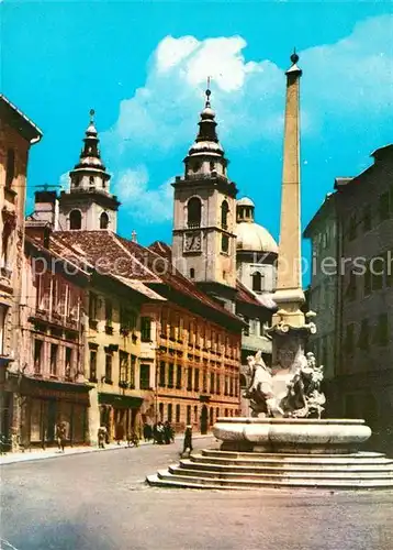 AK / Ansichtskarte Ljubljana Rabbov vodnjak Ljubljana