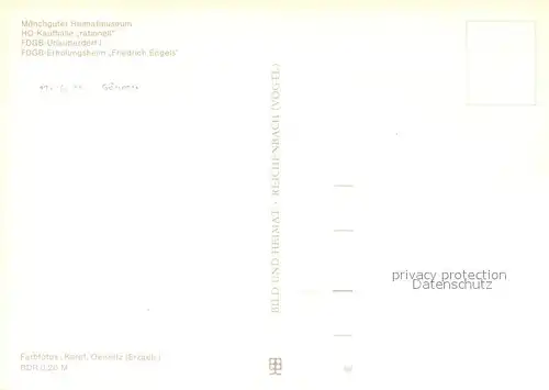 AK / Ansichtskarte Goehren_Ruegen Moenchguter Heimatmuseum Kaufhalle Rationell Erholungsheim Friedrich Engels Goehren Ruegen