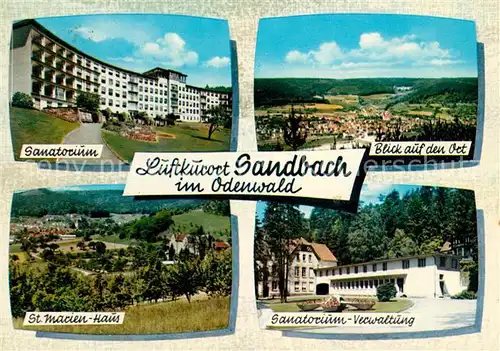 AK / Ansichtskarte Sandbach_Hessen Sanatorium St. Marien Haus  Sandbach Hessen