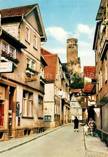 AK / Ansichtskarte Eppstein_Taunus Hauptstrasse Burgruine Eppstein_Taunus