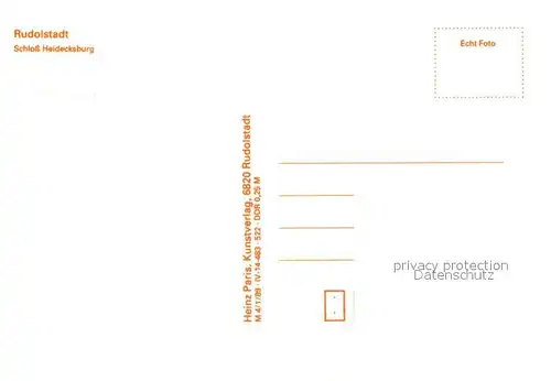 AK / Ansichtskarte Rudolstadt Schloss Heidecksburg Rudolstadt