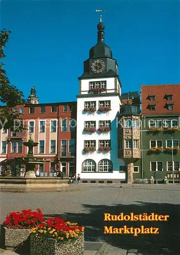 AK / Ansichtskarte Rudolstadt Marktplatz Rudolstadt
