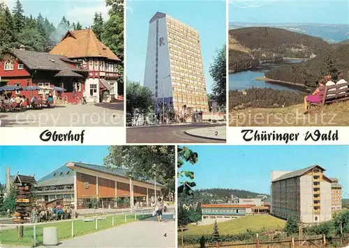AK / Ansichtskarte Oberhof_Thueringen Erholungsheim Obere Schweizerhuette Rennsteig Luetschetalsperre Oberhof Thueringen