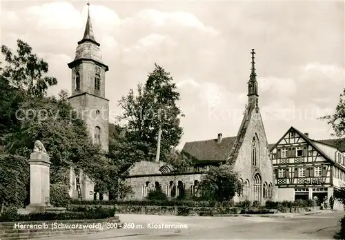 AK / Ansichtskarte Herrenalb_Bad Klosterruine Herrenalb_Bad