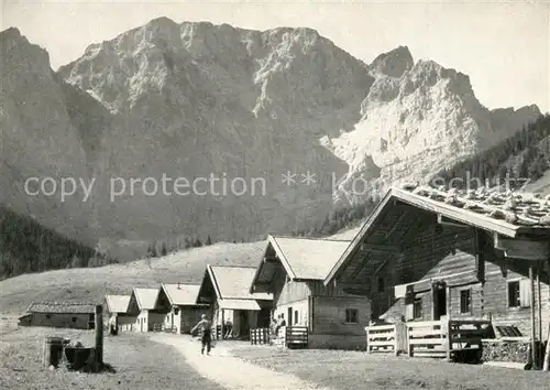 AK / Ansichtskarte Hinterriss_Tirol Eng Almen Grubenkar  Hinterriss Tirol