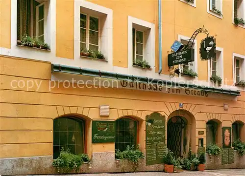 AK / Ansichtskarte Passau Gasthaus Zum Strauss Passau