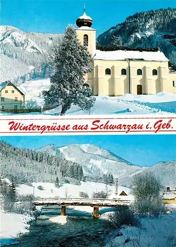 AK / Ansichtskarte Schwarzau_Gebirge Kirche Schwarzau Gebirge