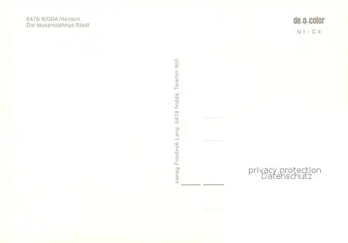 AK / Ansichtskarte Nidda  Nidda