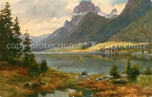 AK / Ansichtskarte Hoffmann_Heinrich Hintersee Muehlsturzhoerner  Hoffmann Heinrich