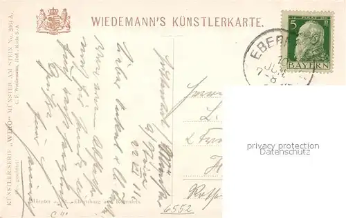 AK / Ansichtskarte Verlag_Wiedemann_WIRO_Nr. 2064 A Muenster am Stein Ebernburg Rotenfels Verlag_Wiedemann_WIRO_Nr.