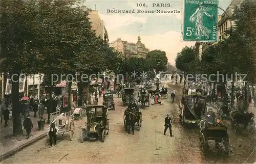 AK / Ansichtskarte Paris Boulevard Bonne Nouvelle Paris