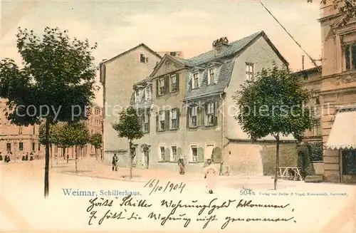 AK / Ansichtskarte Weimar_Thueringen Schillerhaus  Weimar Thueringen