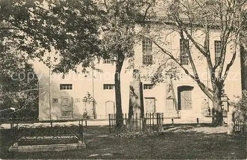 AK / Ansichtskarte Weimar_Thueringen Hofkirche mit Grabstaetten von Goethes Gattin Lucas Cranach und Musaeus Weimar Thueringen