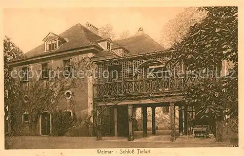 AK / Ansichtskarte Weimar_Thueringen Schloss Tiefurt Weimar Thueringen