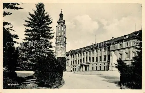 AK / Ansichtskarte Weimar_Thueringen Schloss Weimar Thueringen