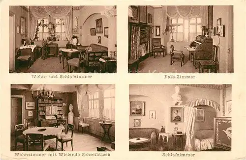 AK / Ansichtskarte Weimar_Thueringen Kirms Krackow Haus von innen Zimmer Weimar Thueringen