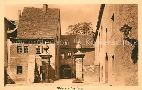 AK / Ansichtskarte Weimar_Thueringen Am Palais Weimar Thueringen