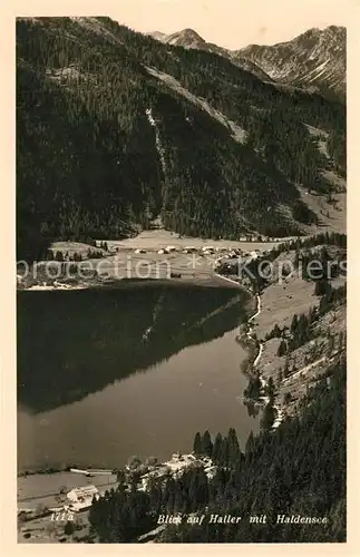 AK / Ansichtskarte Haller_Tirol Fliegeraufnahme mit Haldensee Haller_Tirol