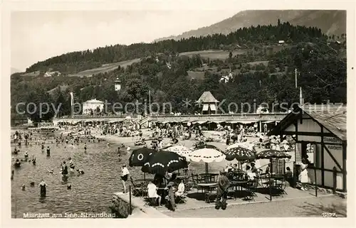 AK / Ansichtskarte Millstatt_Millstaettersee Strandbad Millstatt_Millstaettersee