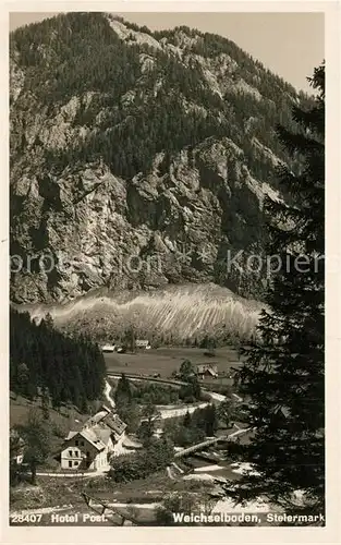 AK / Ansichtskarte Weichselboden Hotel Post  Weichselboden