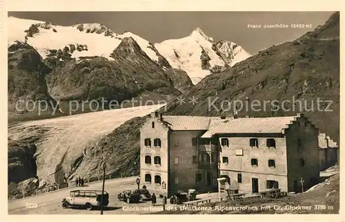 AK / Ansichtskarte Glocknerhaus des Deutschen Alpenvereins mit Gross Glockner Glocknerhaus