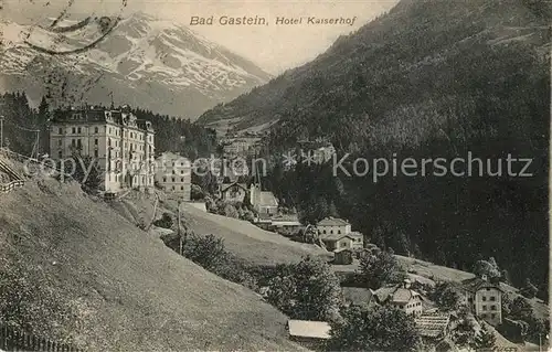 AK / Ansichtskarte Bad_Gastein Hotel Kaiserhof Bad_Gastein