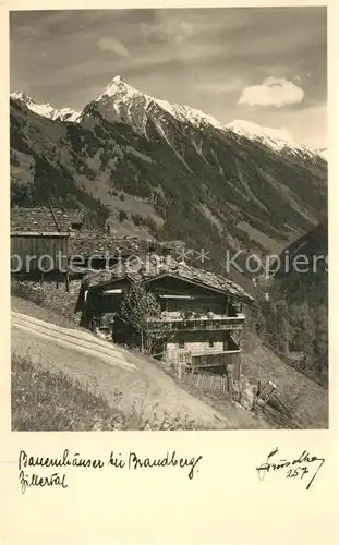 AK / Ansichtskarte Brandberg_Tirol Bauernhaeuser im Zillertal Brandberg Tirol
