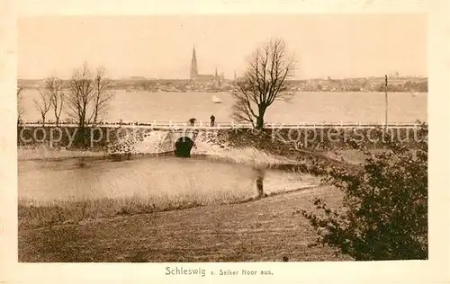 AK / Ansichtskarte Schleswig_Holstein Ansicht vom Selker Noor aus Blick ueber die Schlei Schleswig_Holstein