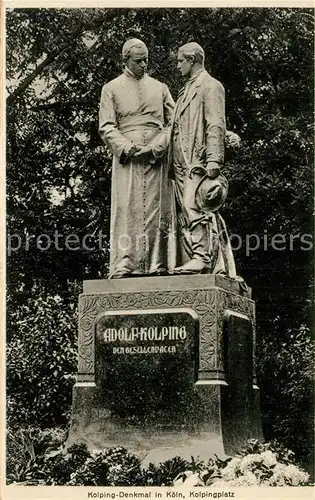 AK / Ansichtskarte Koeln_Rhein Kolping Denkmal Statue Kolpingplatz Koeln_Rhein