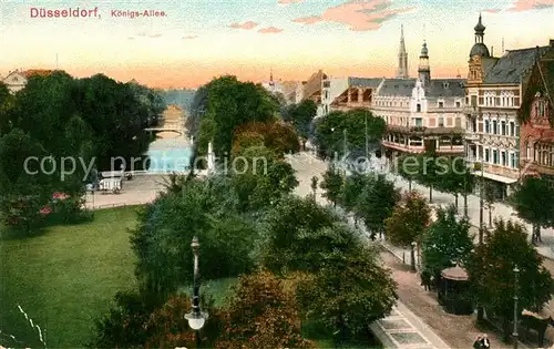 AK / Ansichtskarte Duesseldorf Stadtgraben Koenigsallee Duesseldorf