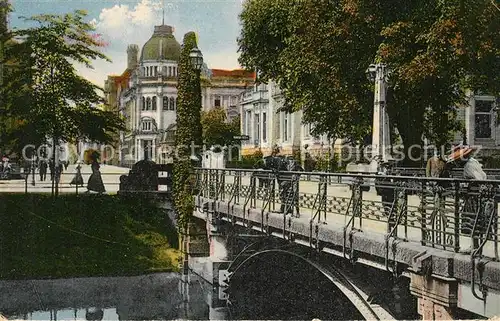 AK / Ansichtskarte Duesseldorf Bruecke ueber den Stadtgraben Duesseldorf