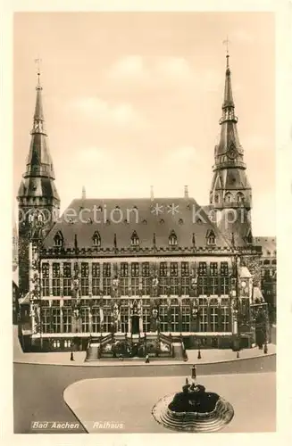 AK / Ansichtskarte Bad_Aachen Rathaus Bad_Aachen